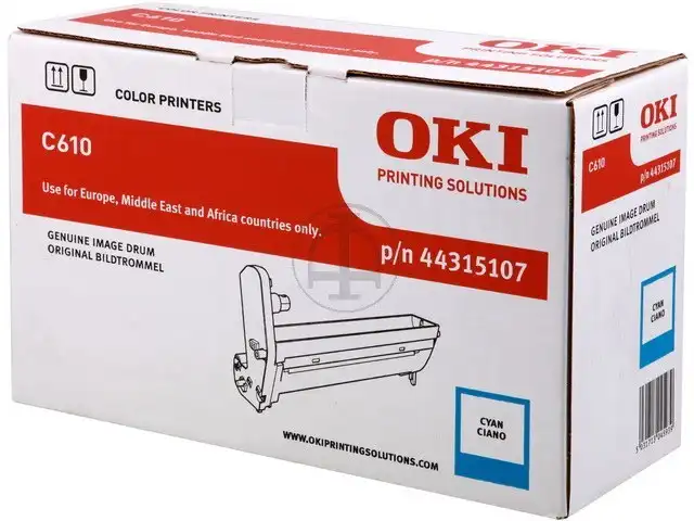 OKI 44315107 Kit tambour cyan, 20.000 Feuilles pour C 610 CDN/DN/DTN/N