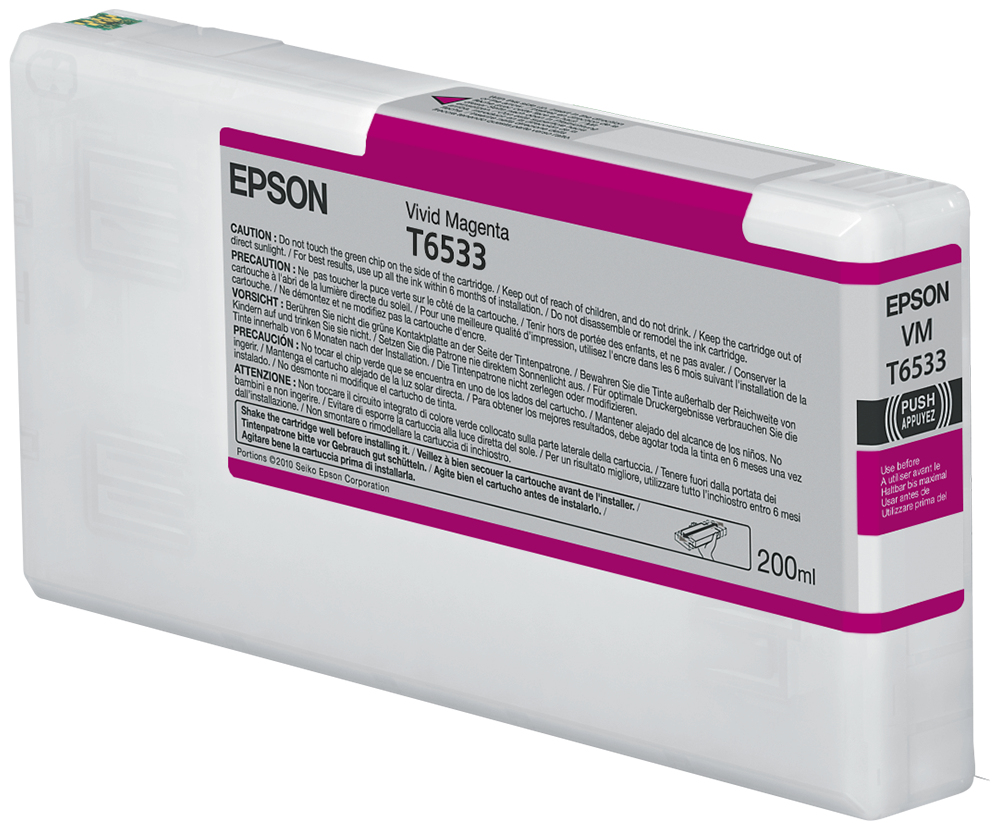 Epson C13T653300/T6533 Cartouche d'encre magenta 200ml pour Epson Stylus Pro 4900