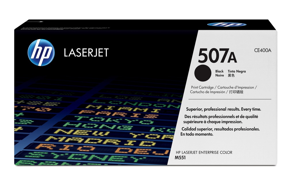 HP CE400A/507A Cartouche toner noir, 5.500 Pages ISO/IEC 19798 pour HP LaserJet EP 500