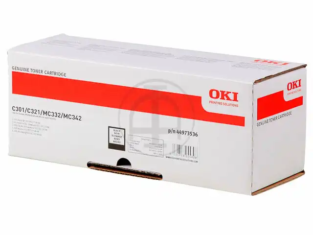 OKI 44973536 Kit toner noir, 2.200 Feuilles ISO/IEC 19752 pour C 301 DN/321 DN/MC 332 DN/340 Series