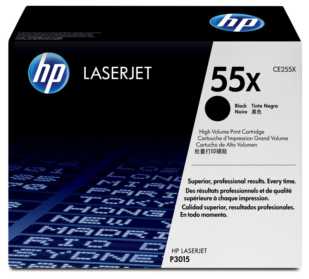 HP 55X High Yield Black Original LaserJet toner cartridge
