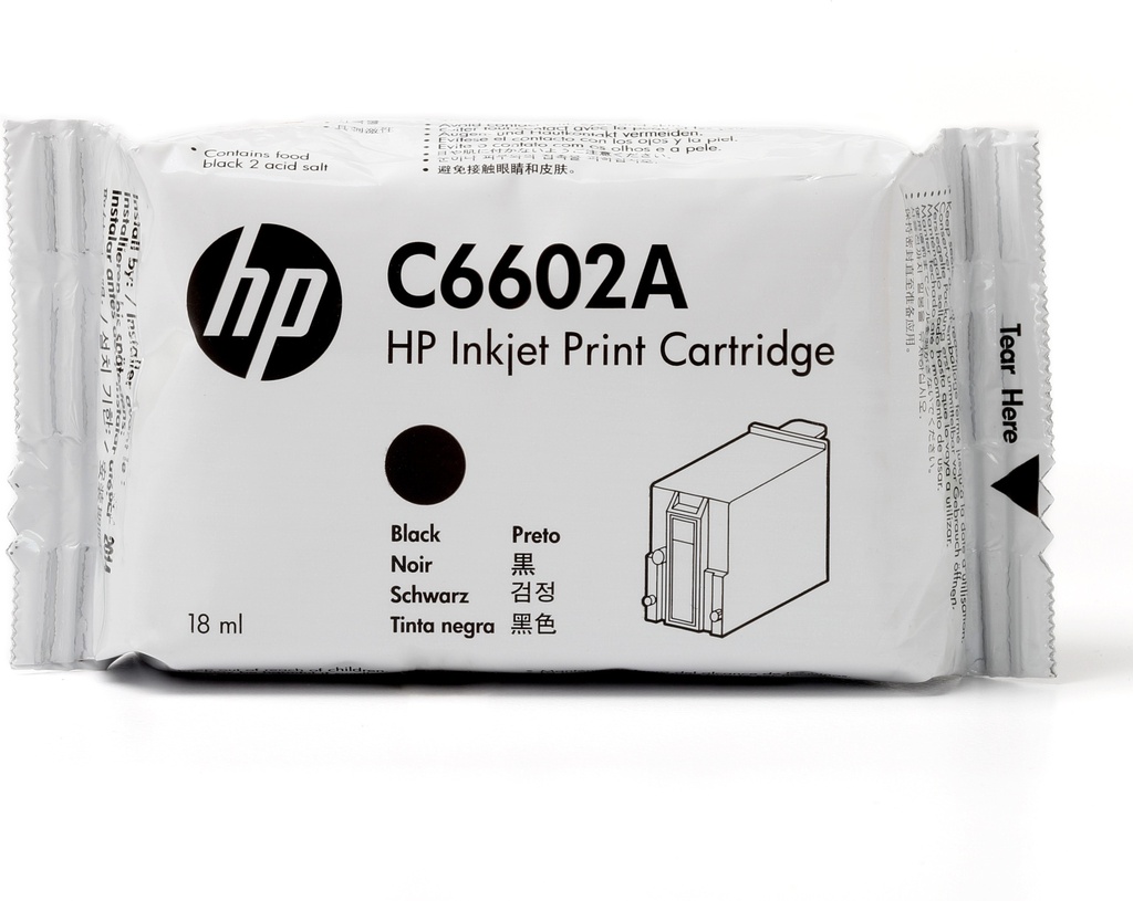 HP C6602A Cartouche à tête d'impression noire 18ml pour HP Addmaster IJ 6000