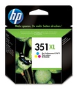 HP CB338EE/351XL Cartouche à tête d'impression couleur haute capacité, 580 Pages ISO/IEC 24711 14ml pour HP DeskJet D 4260/OfficeJet J 5700/PhotoSmart C 4280/PhotoSmart C 5280/PhotoSmart D 5300