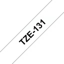 Brother TZE-131 DirectLabel noire sur Transparent Laminat 12mm x 8m pour Brother P-Touch TZ 3.5-18mm/6-12mm/6-18mm/6-24mm/6-36mm