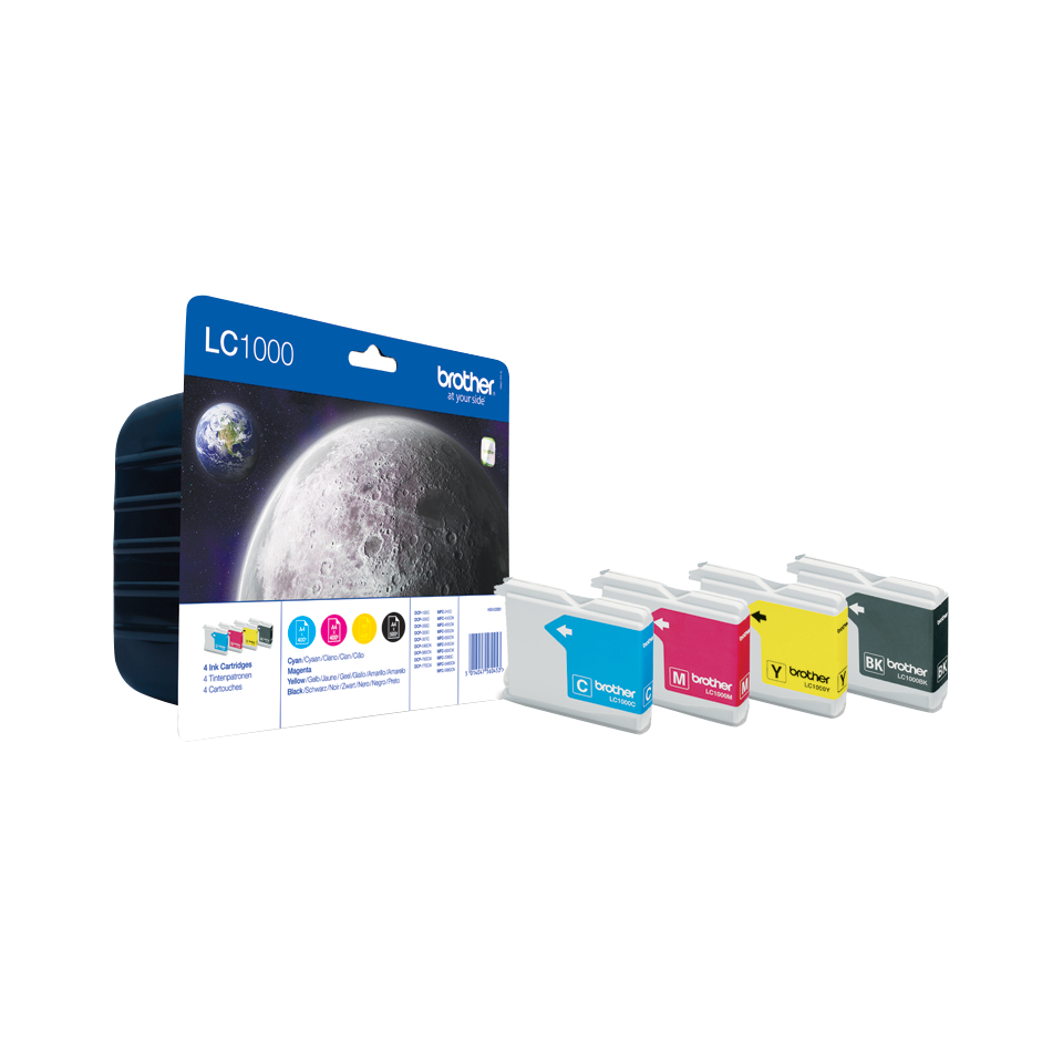 Brother LC-1000VALBPDR Cartouche d'encre multi pack Bk,C,M,Y 500pg + 3x400pg UE4 pour Brother DCP 130 C/MFC 5460