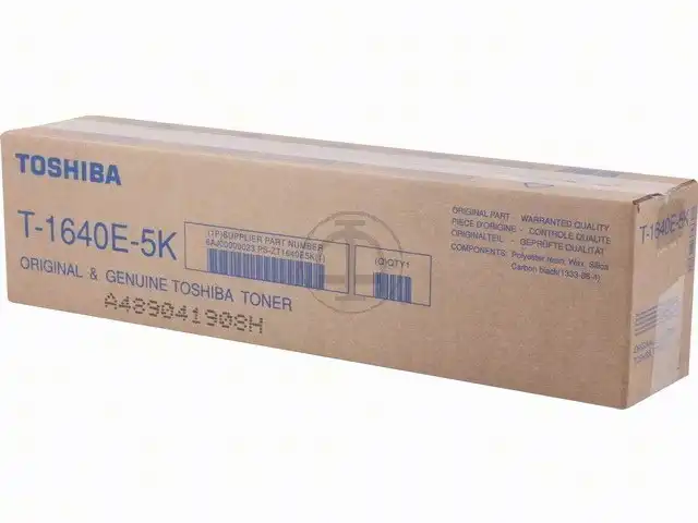 Toshiba 6AJ00000023|T-1640 E 5K Toner noir, 5.000 Feuilles/6%, Capacité 190 grammes pour Toshiba E-Studio 163