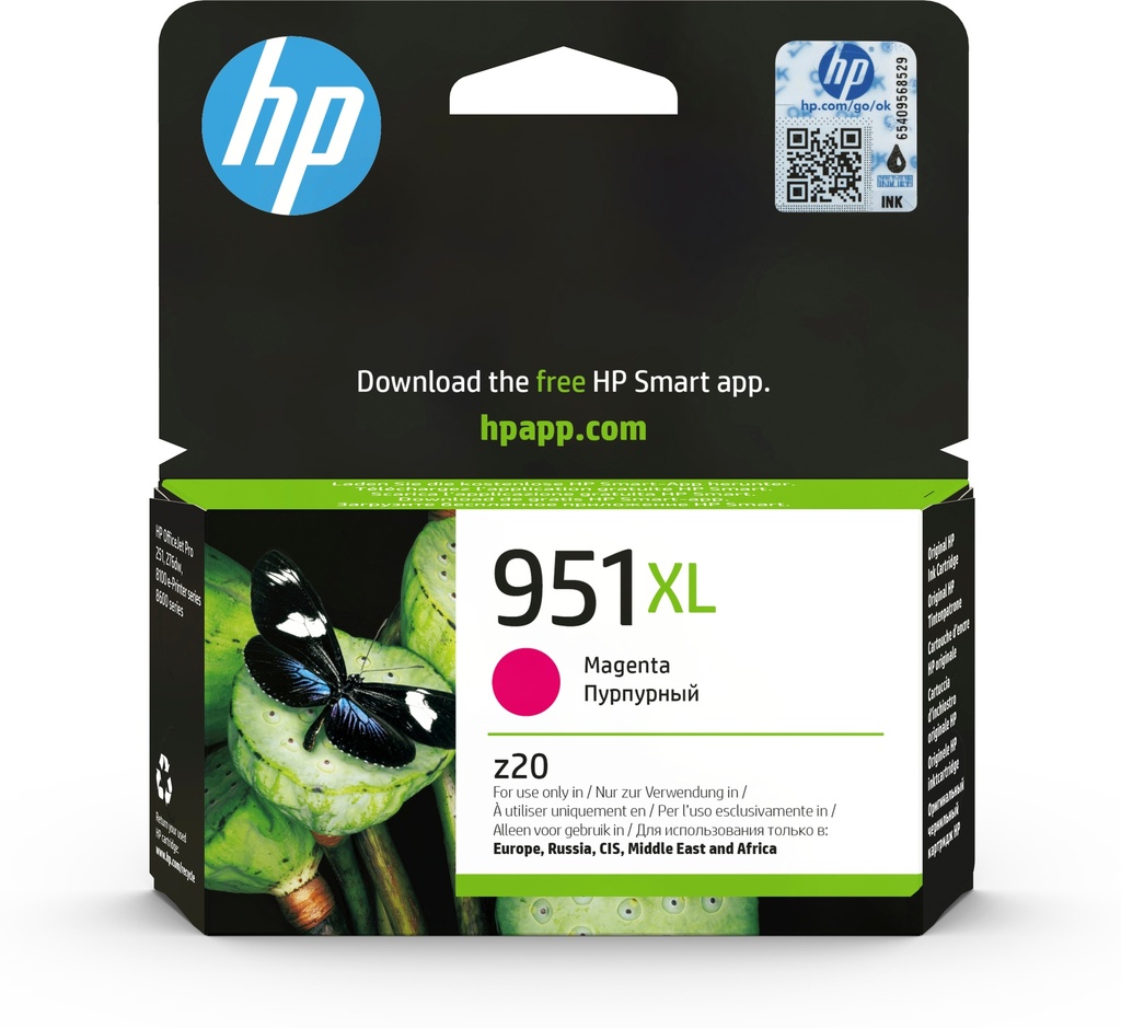 HP CN047AE/951XL Cartouche d'encre magenta haute capacité, 1.500 Pages ISO/IEC 24711 17ml pour HP OfficeJet Pro 8100/8610/8620