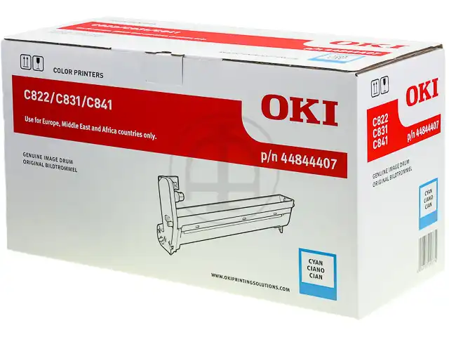 OKI 44844407 Kit tambour cyan, 30.000 Feuilles ISO/IEC 19752 pour C 831 Series/840 Series