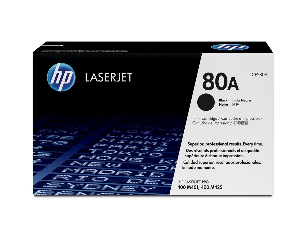 HP CF280A/80A Cartouche toner noir, 2.700 Pages ISO/IEC 19752 pour HP Pro 400/e