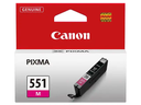 Canon 6510B001/CLI-551M Cartouche d'encre magenta, 319 Pages ISO/IEC 24711 132 Photos 7ml pour Canon Pixma IP 8700/IX 6850/MG 5450/MG 6350/MX 725