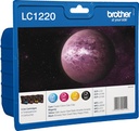 Brother LC-1220VALBP Cartouche d'encre multi pack Bk,C,M,Y, 4x300 Pages ISO/IEC 24711 UE4 pour Brother DCP-J 525