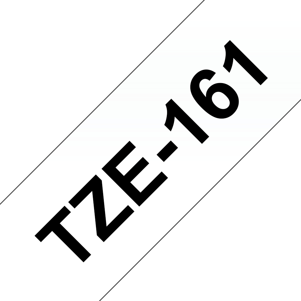 Brother TZE-161 DirectLabel noire sur Transparent 36mm x 8m pour Brother P-Touch TZ 3.5-36mm/HSE/6-36mm