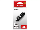 Canon 6431B001/PGI-550PGBKXL Cartouche d'encre noire haute capacité pigmentée, 500 Pages ISO/IEC 24711 5615 Photos 22ml pour Canon Pixma IP 8700/IX 6850/MG 5450/MG 6350/MX 725