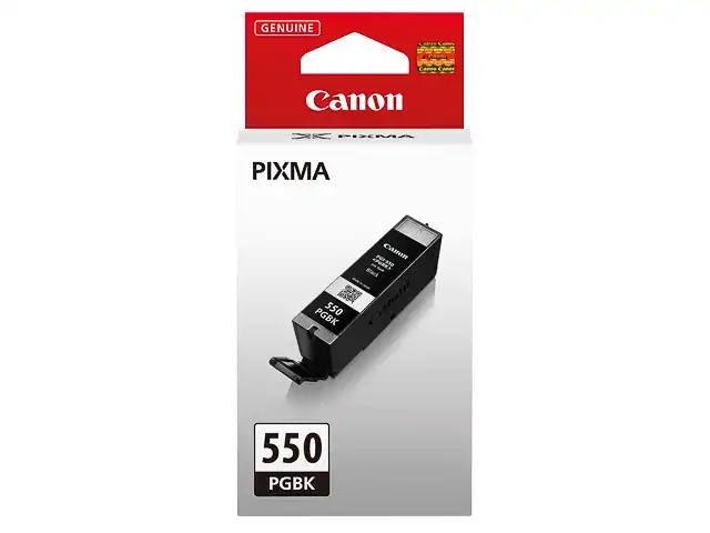 Canon 6496B001/PGI-550PGBK Cartouche d'encre noire pigmentée, 300 Pages ISO/IEC 24711 2425 Photos 15ml pour Canon Pixma IP 8700/IX 6850/MG 5450/MG 6350/MX 725
