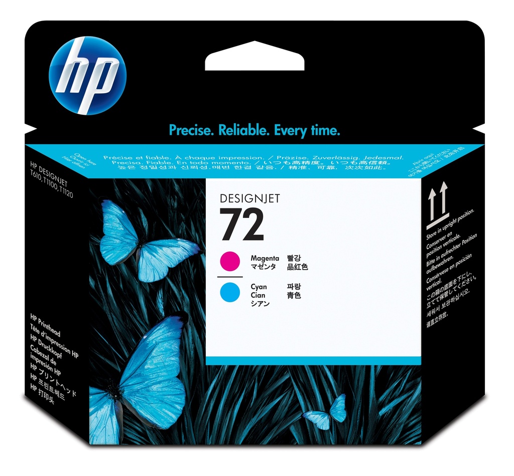 HP C9383A/72 Tête d'impression magenta + cyan pour HP DesignJet T 1100/1200/1300/620