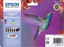 Epson C13T08074011/T0807 Cartouche d'encre multi pack Bk,C,M,Y,LC,LM, 6x220 Pages 6x7,4ml UE6 pour Epson Stylus Photo P 50/PX/PX 730/R 265