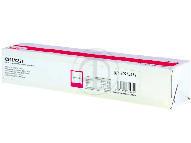 OKI 44973534 Kit toner magenta, 1.500 Feuilles ISO/IEC 19752 pour C 301 DN/321 DN/MC 332 DN/340 Series
