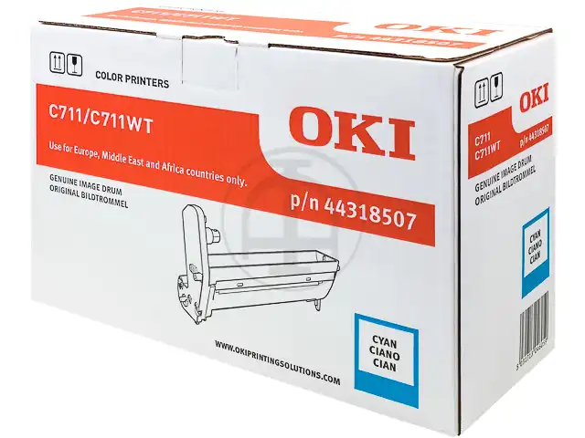 OKI 44318507 Kit tambour cyan, 20.000 Feuilles pour C 711 CDTN/DN/DTN/N/WT