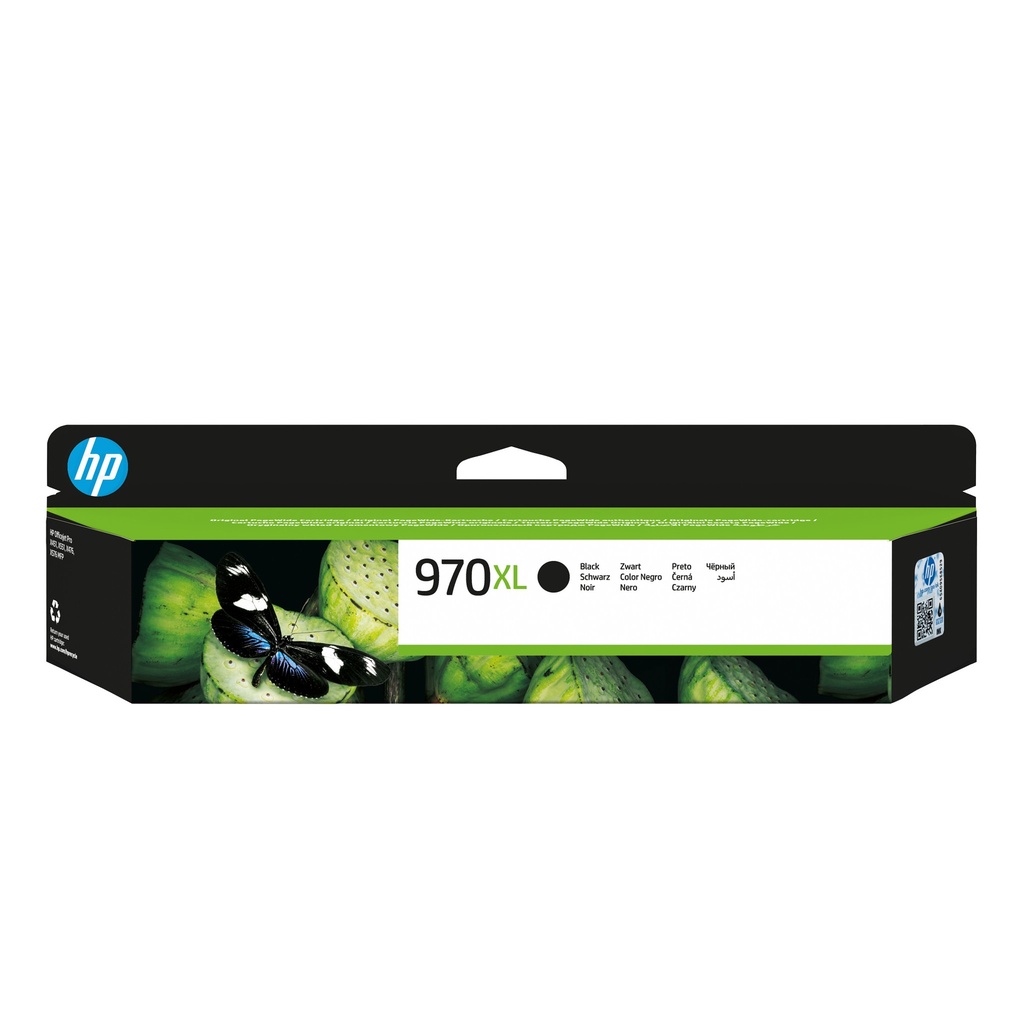 HP CN625AE/970XL Cartouche d'encre noire haute capacité, 9.200 Feuilles ISO/IEC 24711 250ml pour HP OfficeJet Pro X