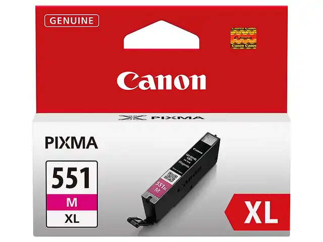 Canon 6445B001/CLI-551MXL Cartouche d'encre magenta haute capacité, 680 Pages ISO/IEC 24711 313 Photos 11ml pour Canon Pixma IP 8700/IX 6850/MG 5450/MG 6350/MX 725
