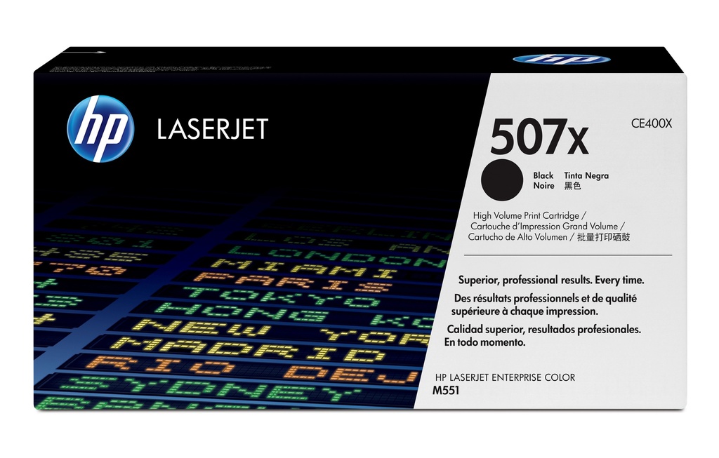 HP CE400X/507X Cartouche toner noir haute capacité, 11.000 Pages ISO/IEC 19798 pour HP LaserJet EP 500
