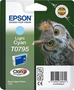 Epson C13T07954010/T0795 Cartouche d'encre cyan claire, 520 Pages ISO/IEC 24711 11ml pour Epson Stylus Photo P 50/PX 730/1400