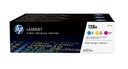HP 128A 3-pack Cyan/Magenta/Yellow Original LaserJet Toner Cartridges toner cartridge