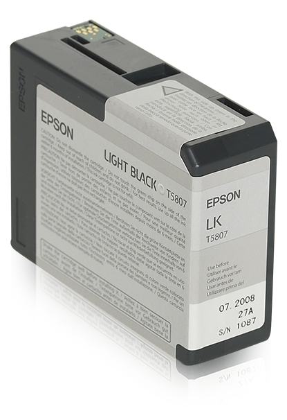 Epson C13T580700/T5807 Cartouche d'encre gris 80ml pour Epson Stylus Pro 3800/3880