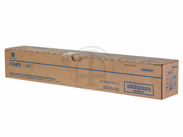 Konica Minolta A33K051|TN-513 Toner noir, 29.280 Feuilles/5% pour Bizhub 454 e/554 e