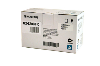Sharp MXC-30GTC Kit toner cyan, 6.000 Pages ISO/IEC 19752 pour Sharp MX-C 250 F