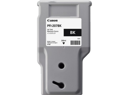 Canon 8789B001/PFI-207BK Cartouche d'encre noire 300ml pour Canon IPF 680