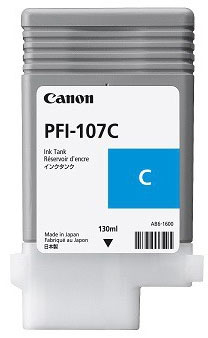 Canon 6706B001/PFI-107C Cartouche d'encre cyan 130ml pour Canon IPF 670/680