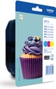Brother LC-123RBWBP Cartouche d'encre multi pack C,M,Y, 3x600 Pages ISO/IEC 24711 UE3 pour Brother DCP-J 132/MFC-J 4510/MFC-J 6920