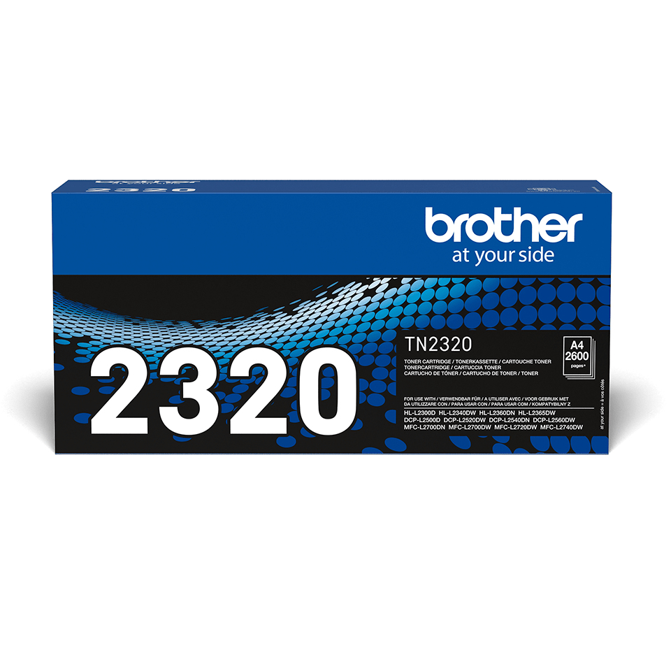 Brother TN-2320 Kit toner haute capacité, 2.600 Feuilles ISO/IEC 19752 pour Brother HL-L 2300