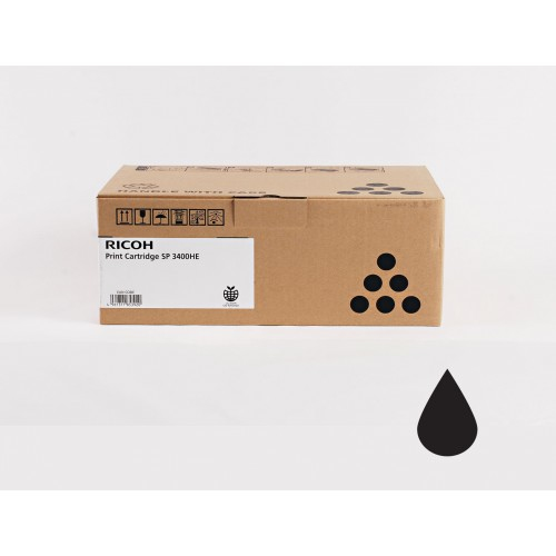 Ricoh 406523/SP3400LE Cartouche toner, 2.500 Pages ISO/IEC 19752 pour Ricoh Aficio SP 3500