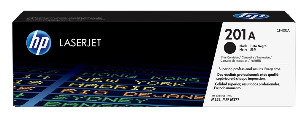 HP CF400A/201A Cartouche toner noir, 1.420 Feuilles ISO/IEC 19752 pour HP Pro M 252