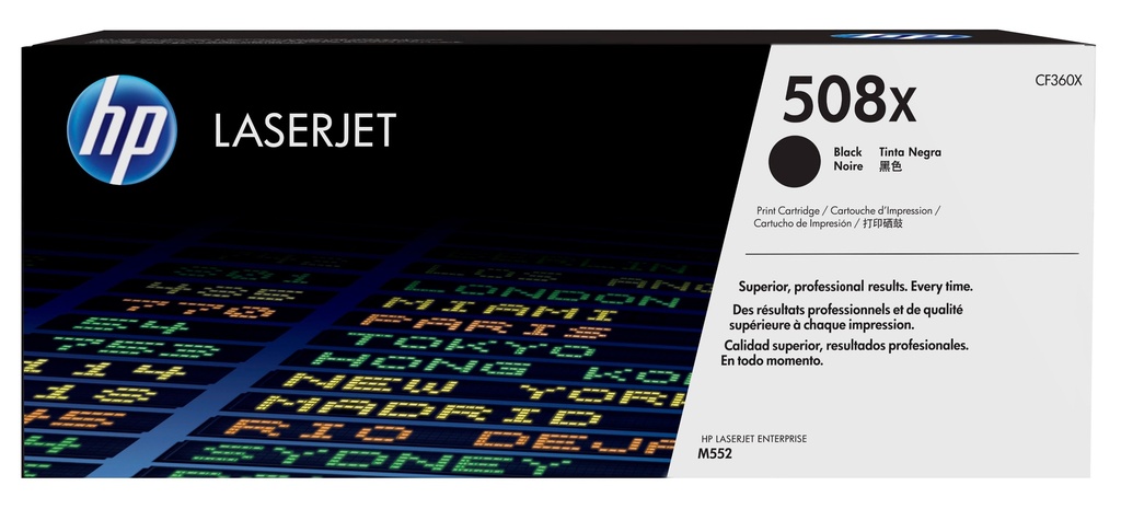 HP 508X High Yield Black Original LaserJet toner cartridge