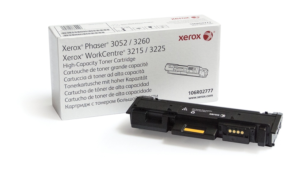 Xerox Cartouche de toner Noir de Grande capacité Phaser® 3052​/​3260, WorkCentre® 3215​/​3225 (3000 pages) - 106R02777