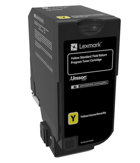 Lexmark 74C2SY0 Cartouche de toner 1 pièce(s) Original Jaune