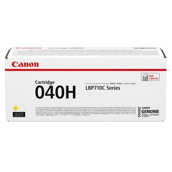 Canon 0455C001/040H Cartouche toner jaune haute capacité, 10.000 Pages ISO/IEC 19798 pour Canon LBP-710