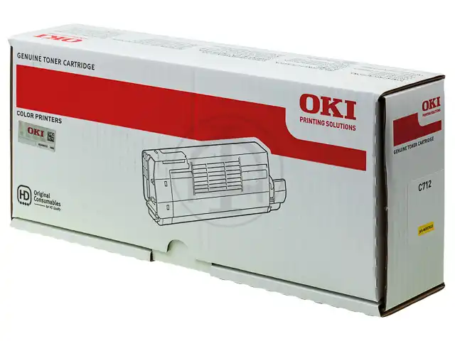 OKI 46507613 Kit toner jaune, 11.500 Feuilles ISO/IEC 19798 pour OKI C 712