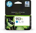 HP F6U16AE/953XL Cartouche d'encre cyan haute capacité, 1.450 Feuilles 18ml pour HP OfficeJet Pro 7700/8210/8710