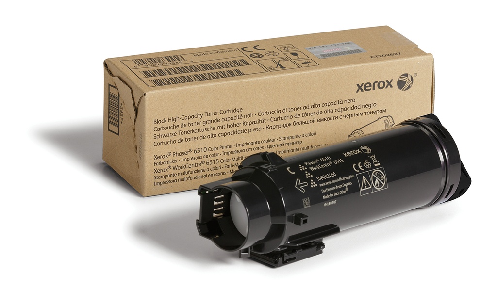 Xerox Cartouche de toner Noir de Grande capacité Phaser® 6510, WorkCentre® 6515 (5500 pages) - 106R03480