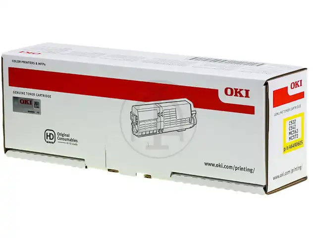 OKI 46490605 Kit toner jaune, 6.000 Feuilles ISO/IEC 19798 pour OKI C 532