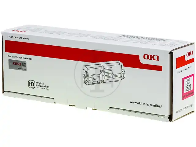 OKI 46490606 Kit toner magenta, 6.000 Feuilles ISO/IEC 19798 pour OKI C 532