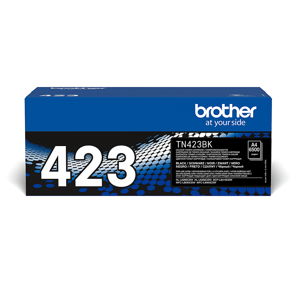 Brother TN-423BK Kit toner noir haute capacité, 6.500 Feuilles ISO/IEC 19752 pour Brother HL-L 8260/8360