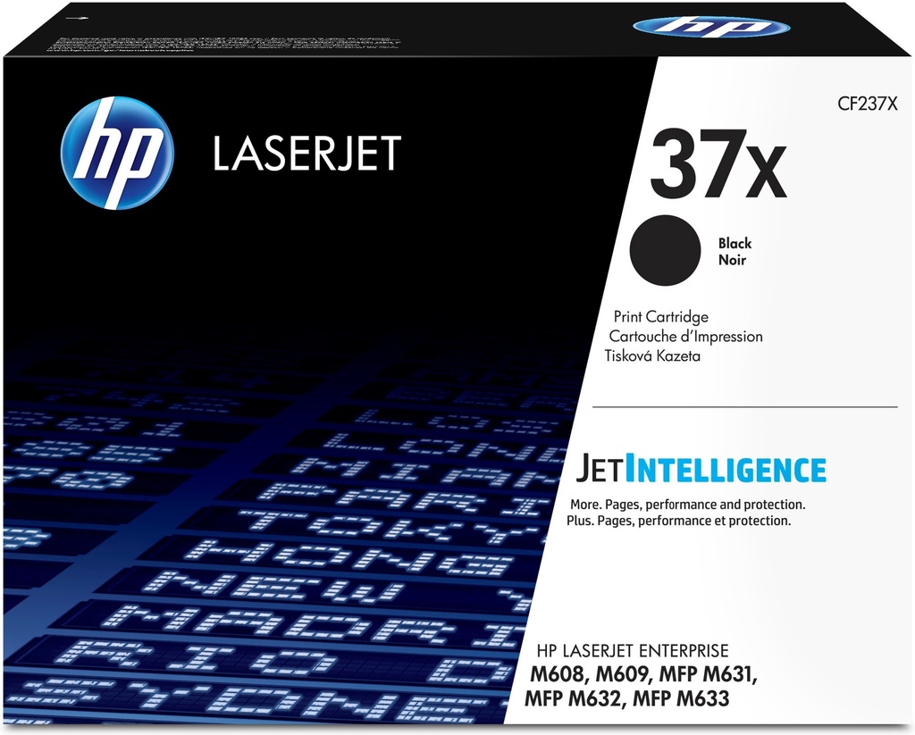 HP 37X High Yield Black Original LaserJet toner cartridge