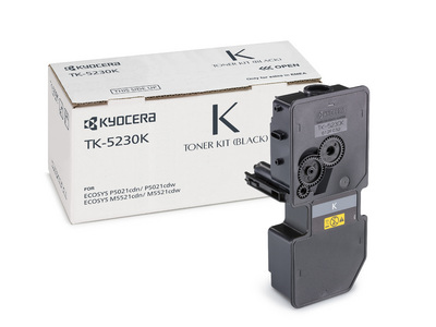 Kyocera 1T02R90NL0/TK-5230K Kit toner noir, 2.600 Feuilles ISO/IEC 19752 pour Kyocera P 5021