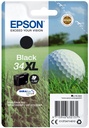 Epson C13T34714010/34XL Cartouche d'encre noire haute capacité, 1.100 Feuilles 16,3ml pour Epson WF-3720