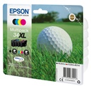 Epson C13T34764010/34XL Cartouche d'encre multi pack Bk,C,M,Y haute capacité 16,3ml + 3x10,8ml UE4 pour Epson WF-3720